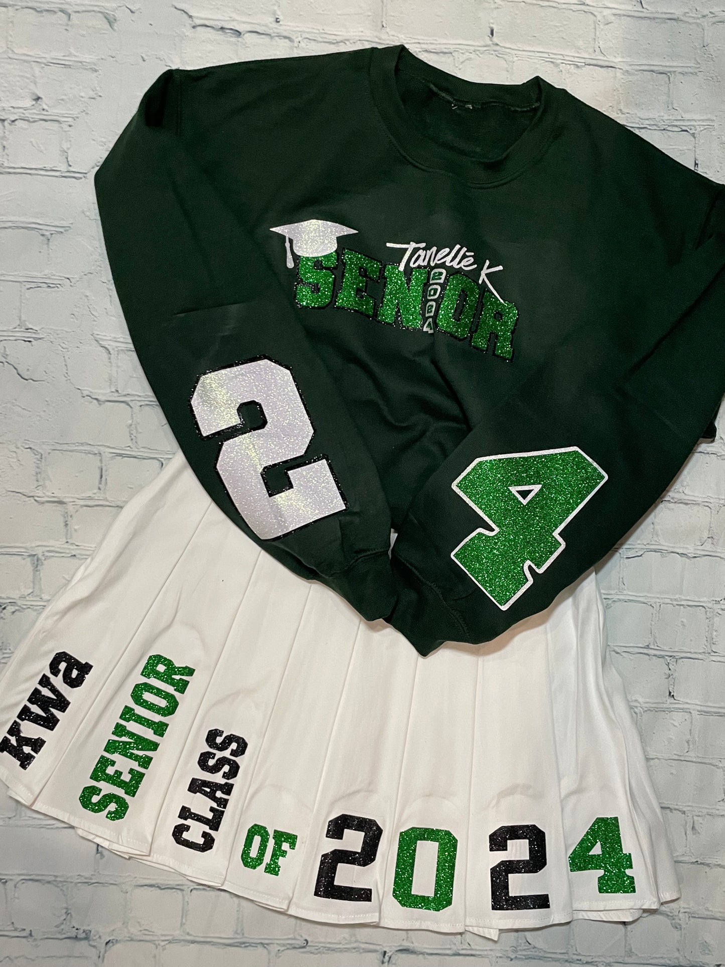SENIOR SKIRT SET WITH NAME *3 COLORS* READ DESCRIPTION