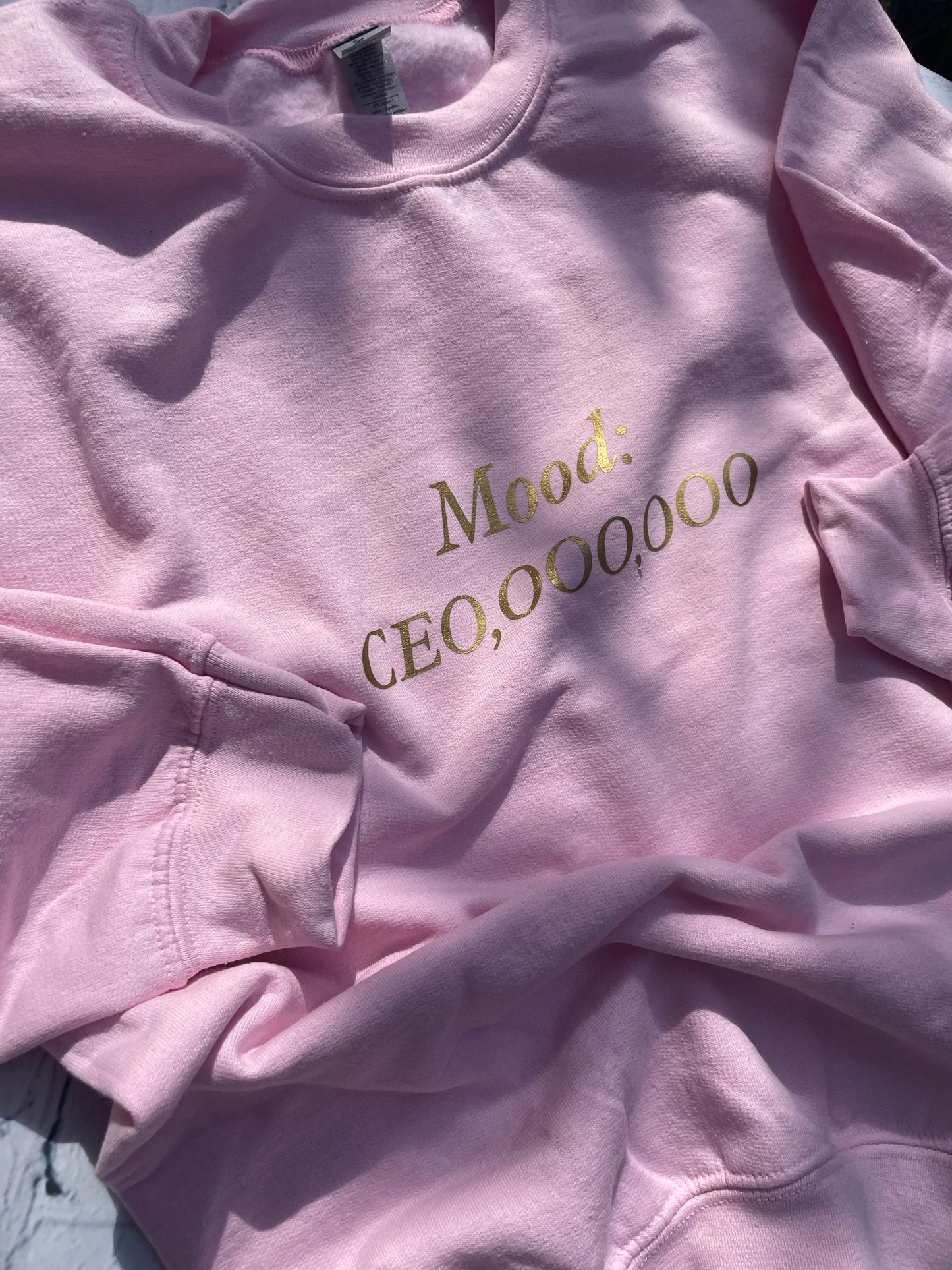 CUSTOM VINYL WRITING SWEATSHIRT