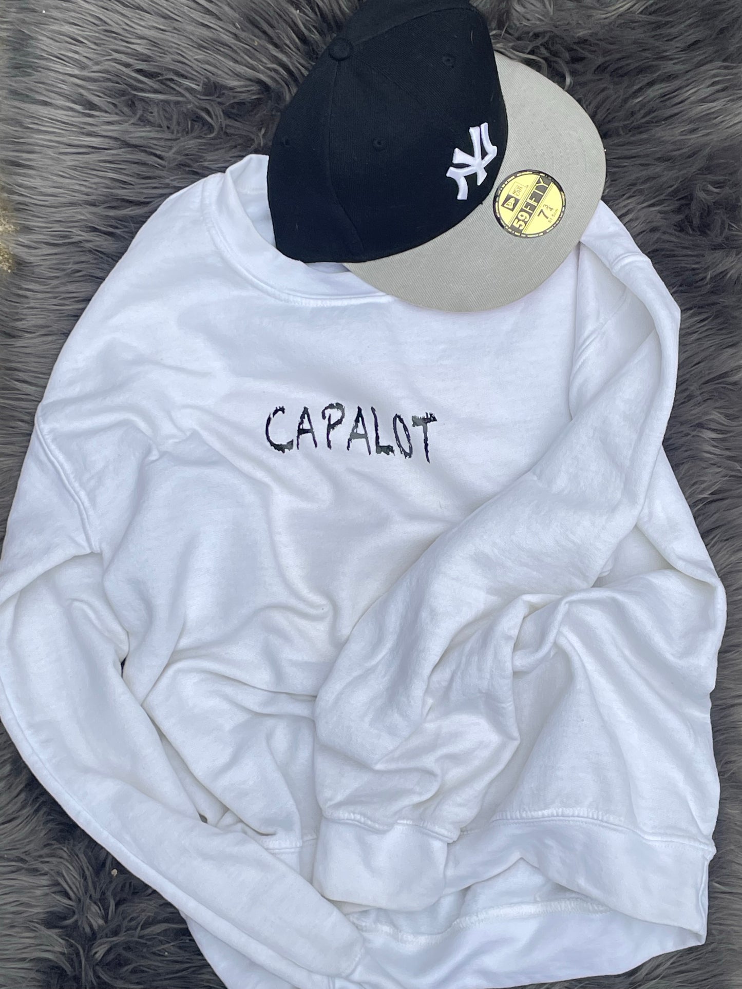 CUSTOM VINYL WRITING SWEATSHIRT