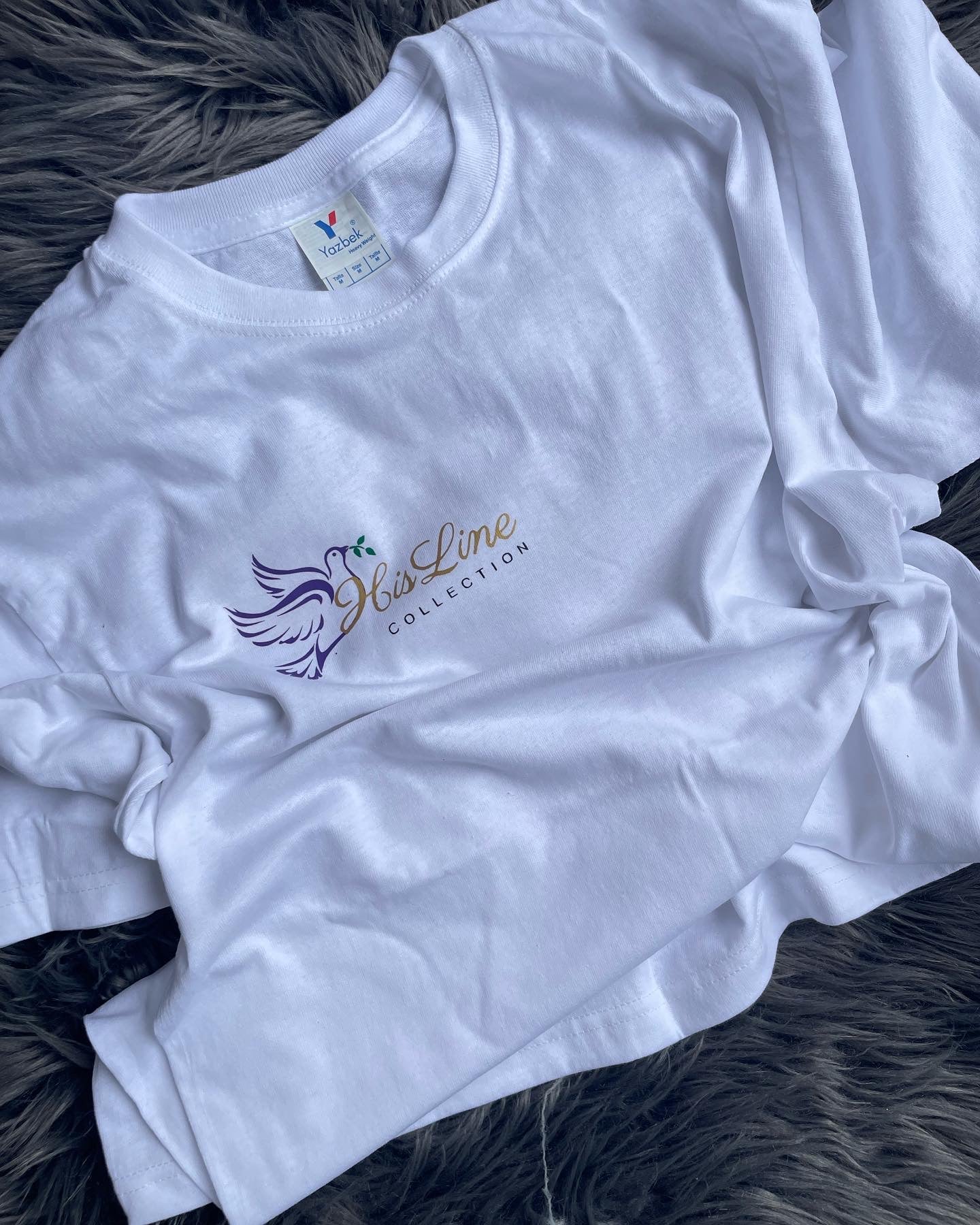 SMALL AND MEDIUM VINYL LOGO TEE