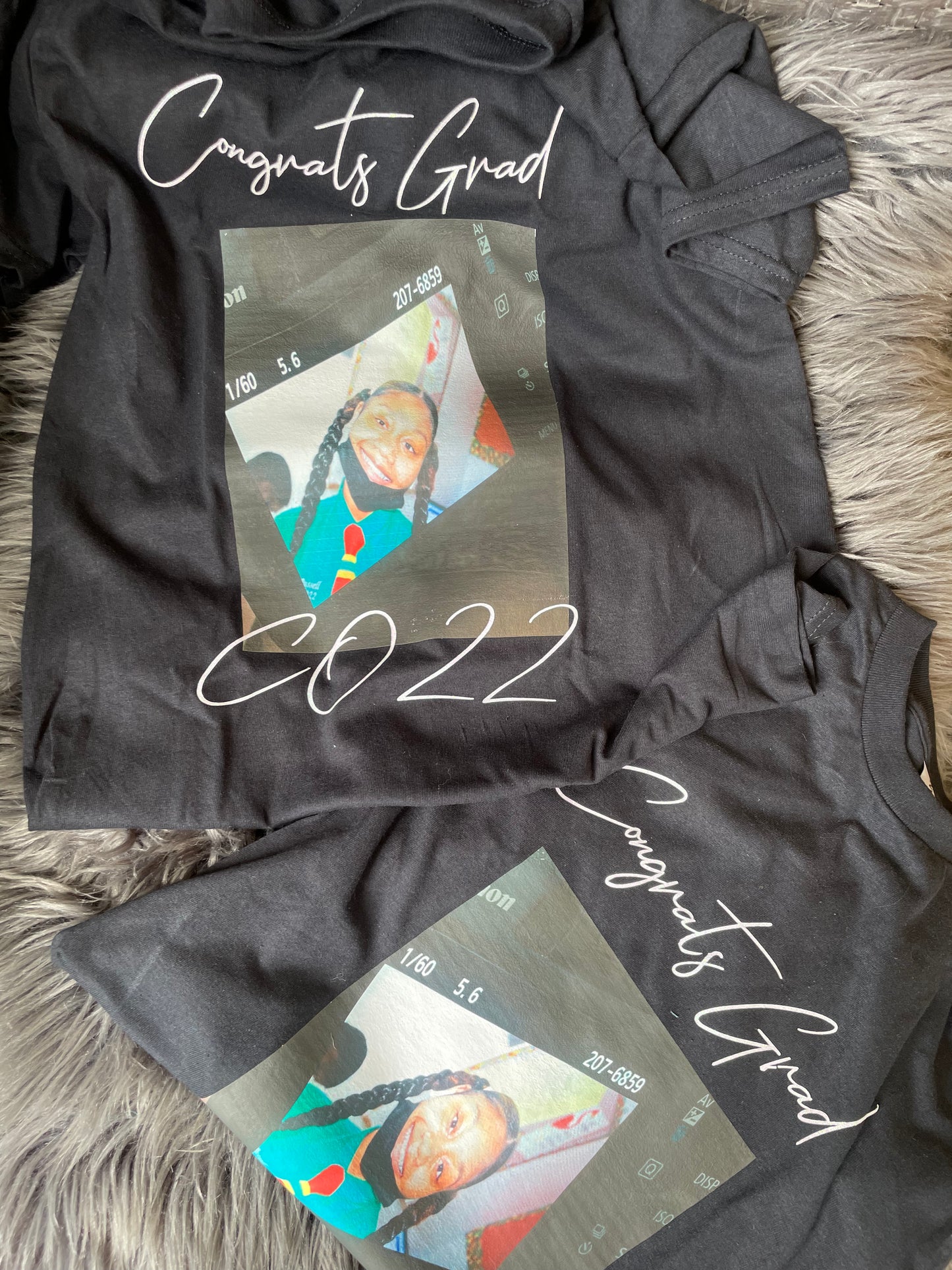 CUSTOM PICTURE TEE WITH WRITING