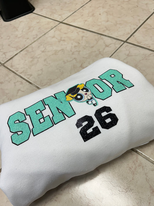 PowerPuff bubbles senior hoodie READ DESCRIPTION