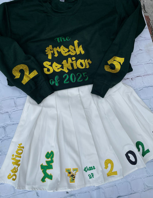 THE FRESH SENIOR SKIRT SET*2 COLORS* 1.5 WEEK WAIT READ DESCRIPTION