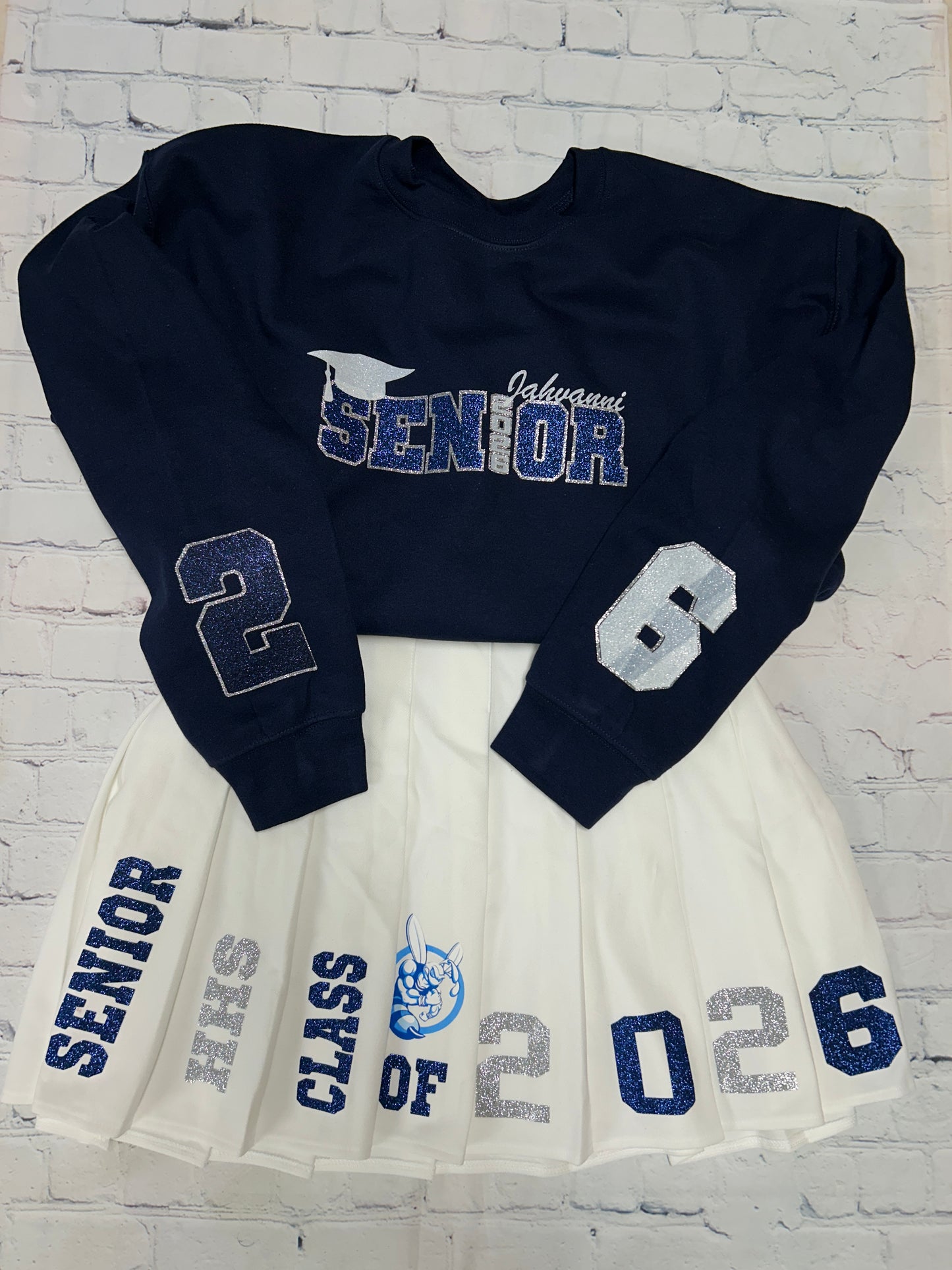 SENIOR SKIRT SET WITH NAME *2 COLORS* 1.5 WEEK WAIT READ DESCRIPTION