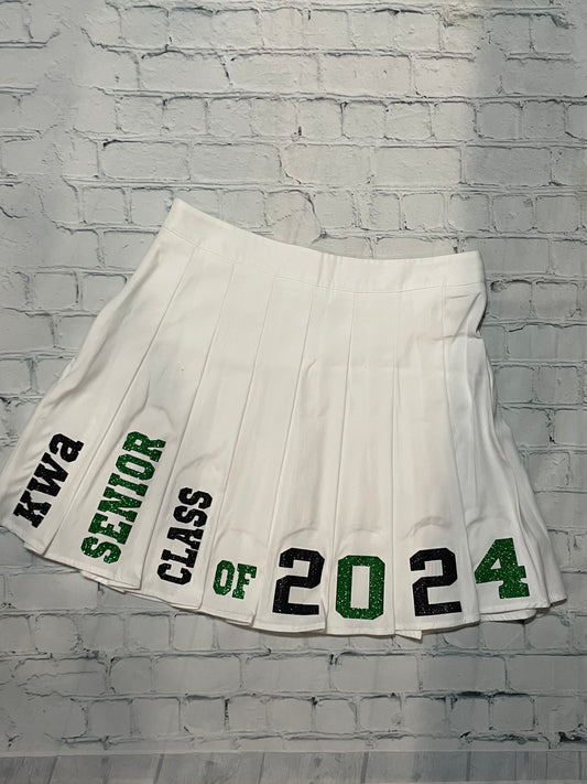 SENIOR SKIRT SET WITH NAME *2 COLORS* 1.5 WEEK WAIT READ DESCRIPTION