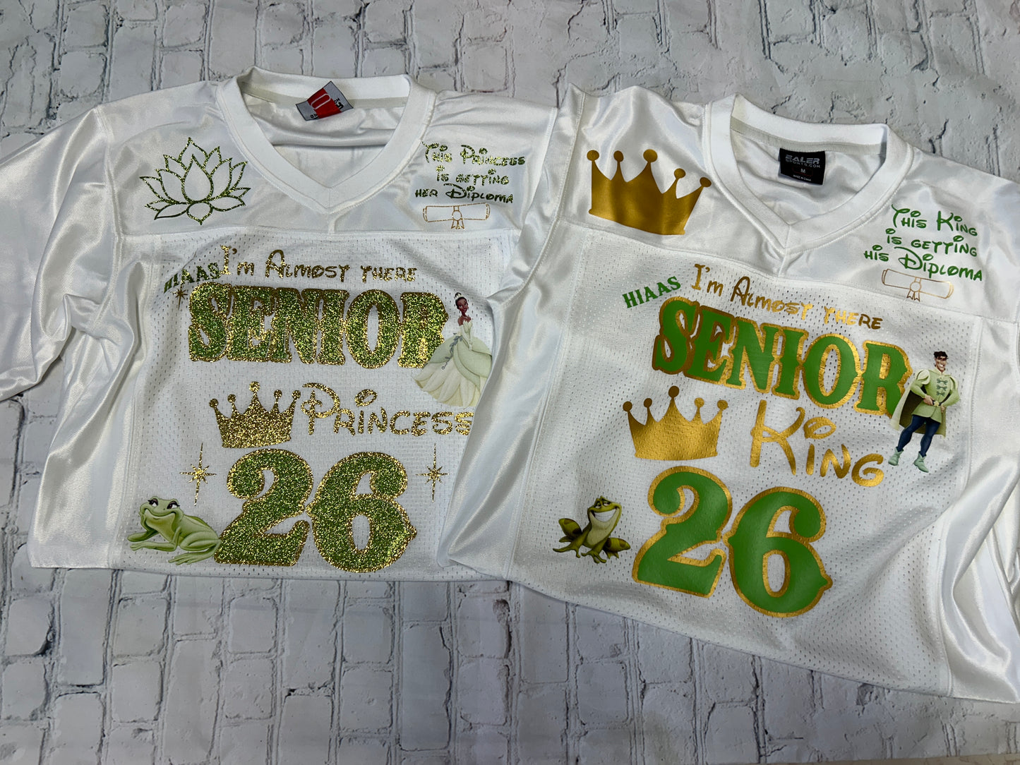 MATCHING TIANA AND NAVEEN SENIOR JERSEY