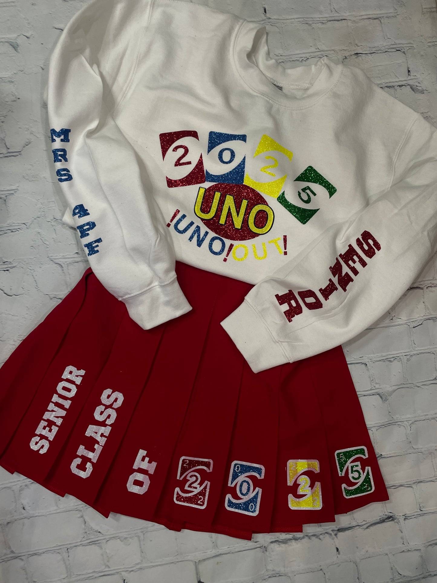 UNO OUT SENIOR SKIRT SET *READ DESCRIPTION*