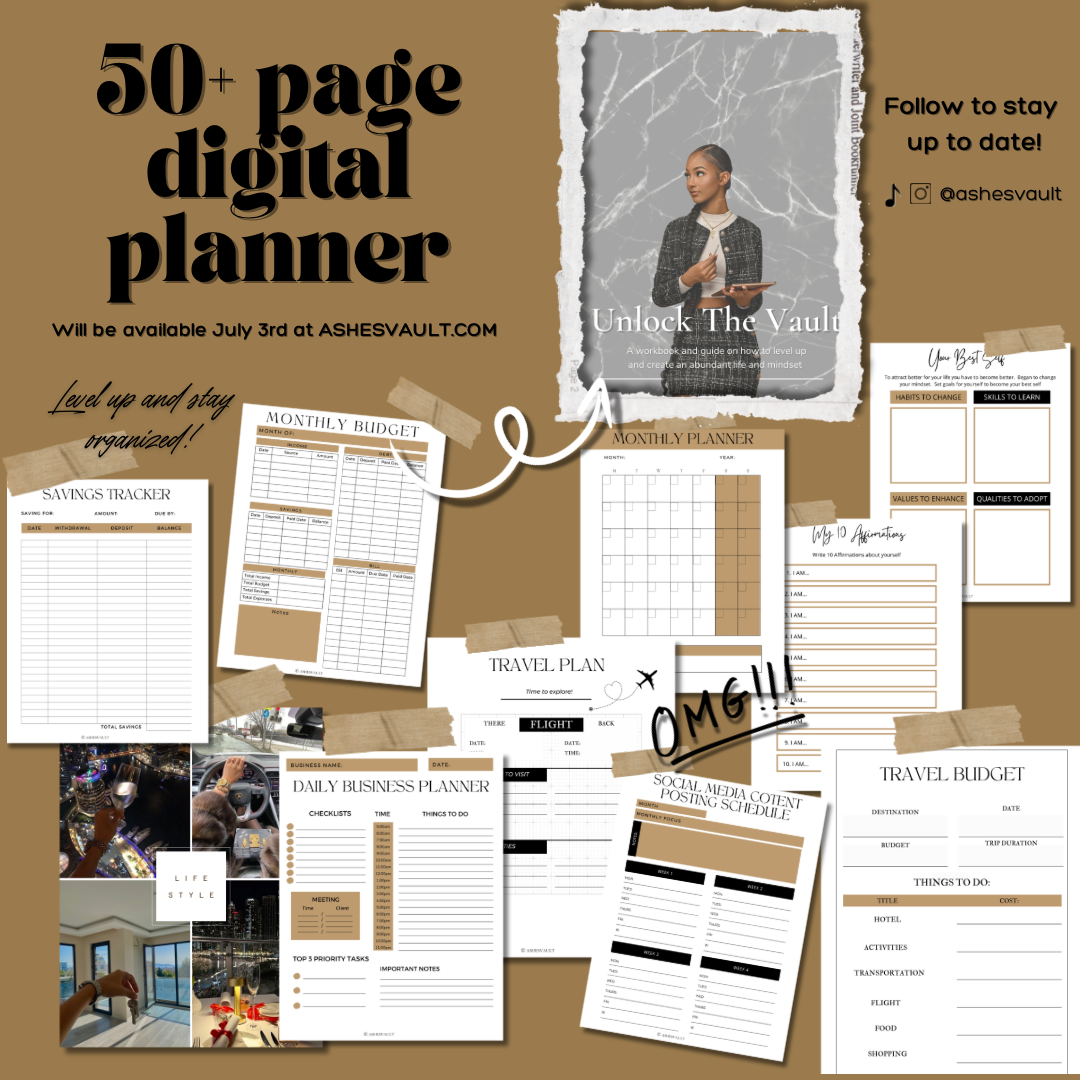 UNLOCK THE VAULT DIGITAL PLANNER